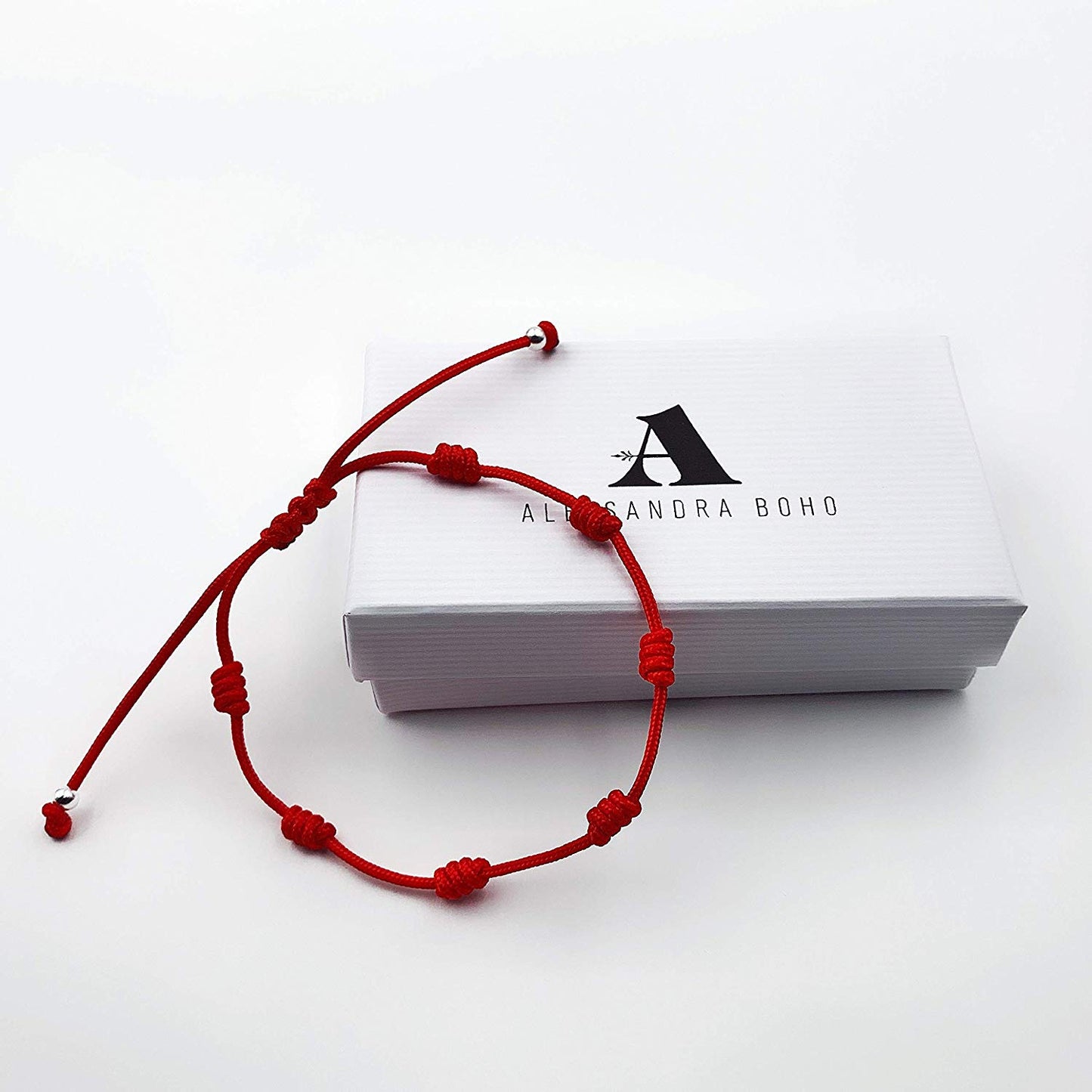 Pulsera Roja con 7 Nudos