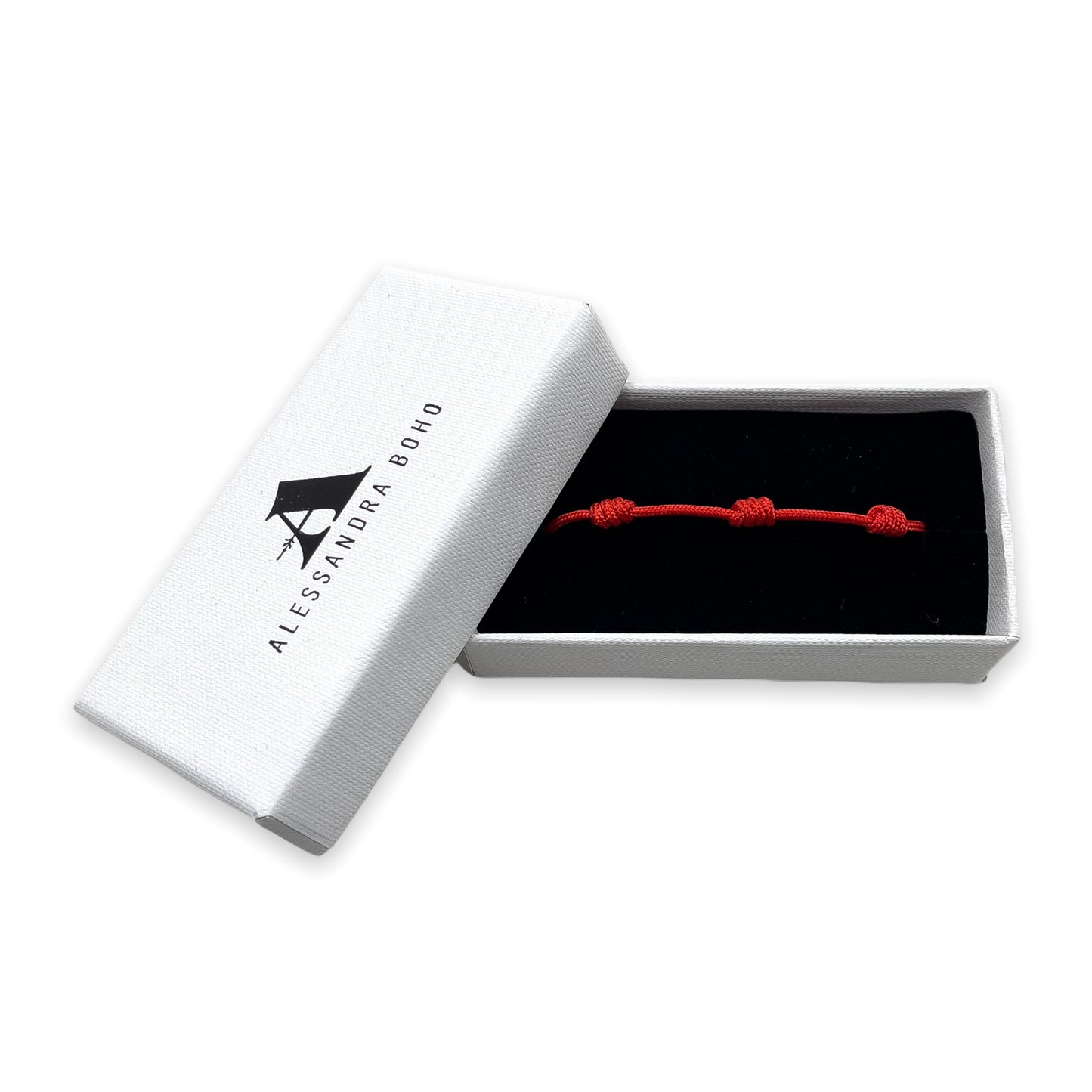 Pulsera Roja con 7 Nudos con Mini Cruz de Caravaca Original