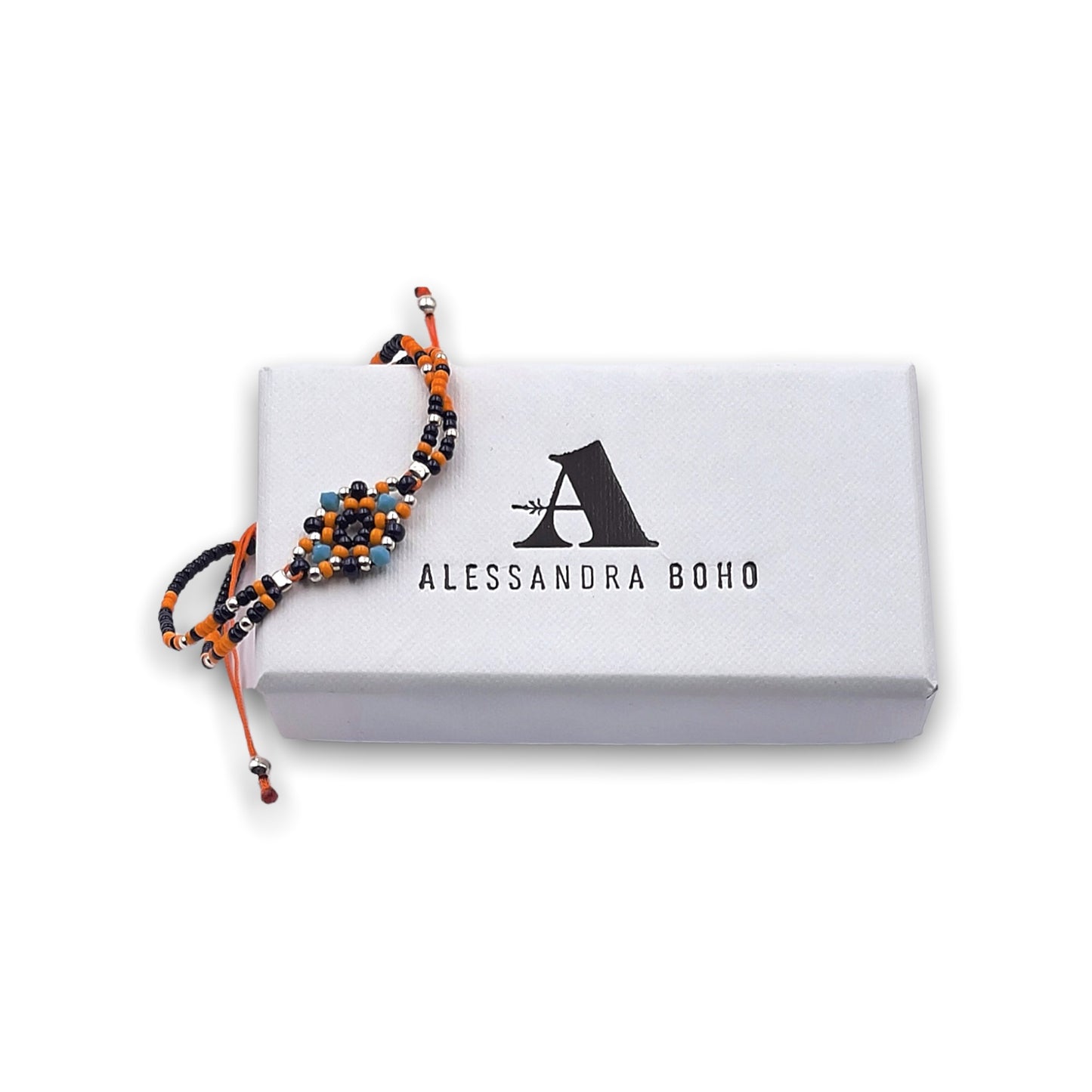 Pulsera con Cristal de Swarovski y Miyuki con Terminaciones de Plata