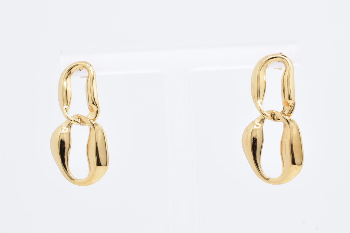 Pendientes Doble Eslabón Oro