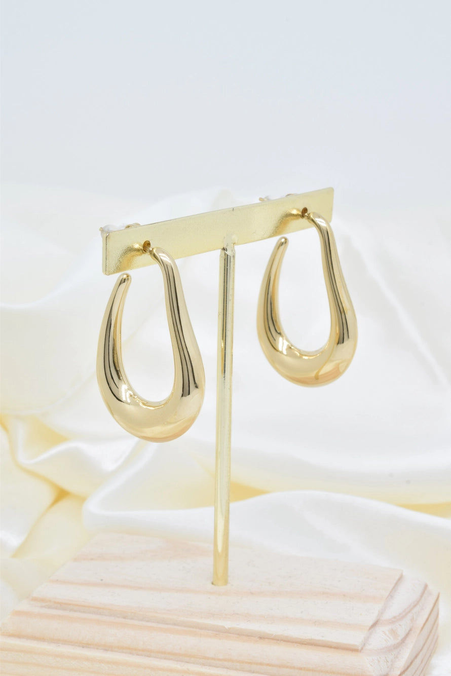 Pendientes Pera Dorado
