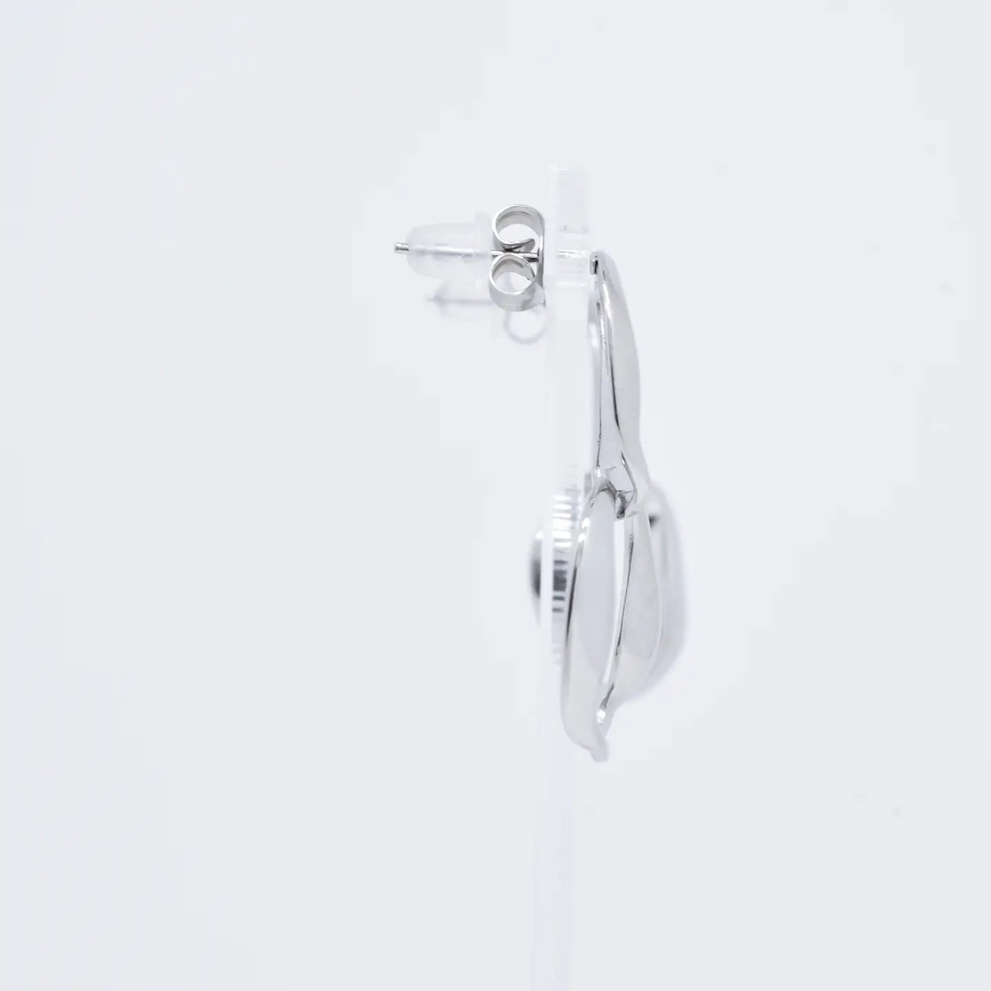 Pendientes Doble Eslabón Plateado