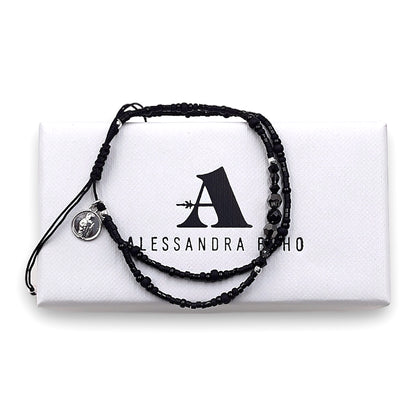 Pulsera con Swarovski, Miyuki y Mini Medalla de San Judas Tadeo