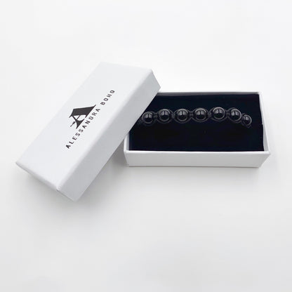 Pulsera de 7 Chakras con Turmalina Negra | Mujer y Hombre