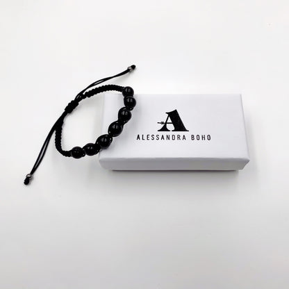 Pulsera de 7 Chakras con Turmalina Negra | Mujer y Hombre