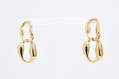 Pendientes Doble Eslabón Oro